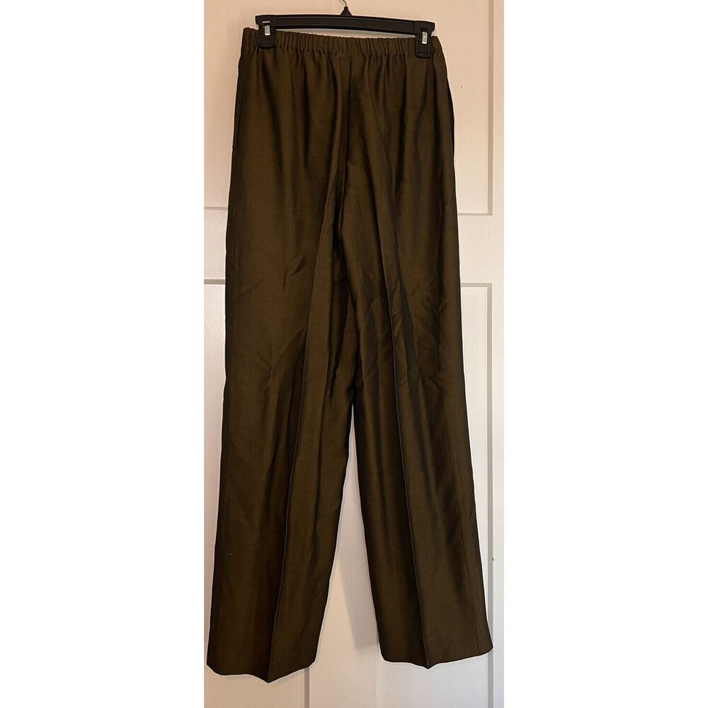 DON CASTER Green Black Suit Jacket Size 2 & Pants Size 4 Wool Blend Vintage - Picture 4 of 12